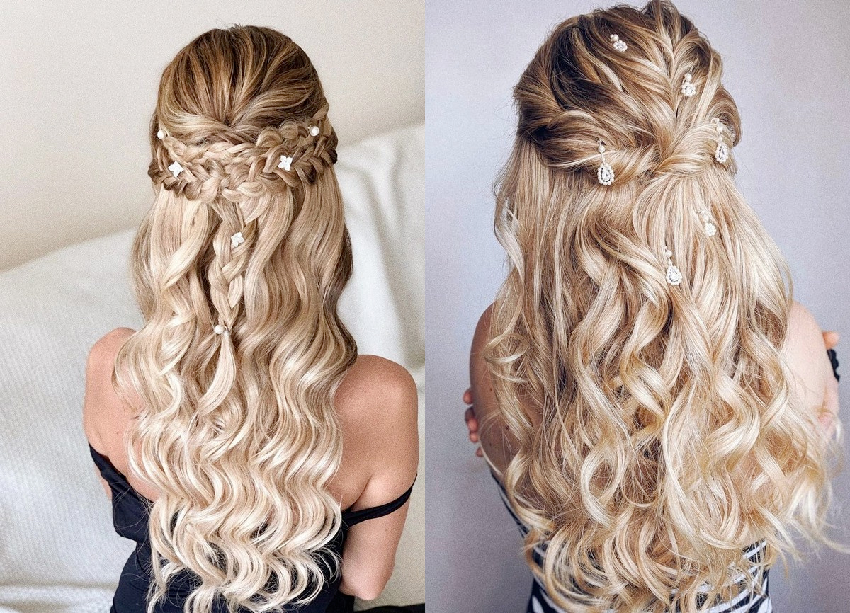 2. "Blonde Human Hair Extensions for Bridal Hair" - wide 6